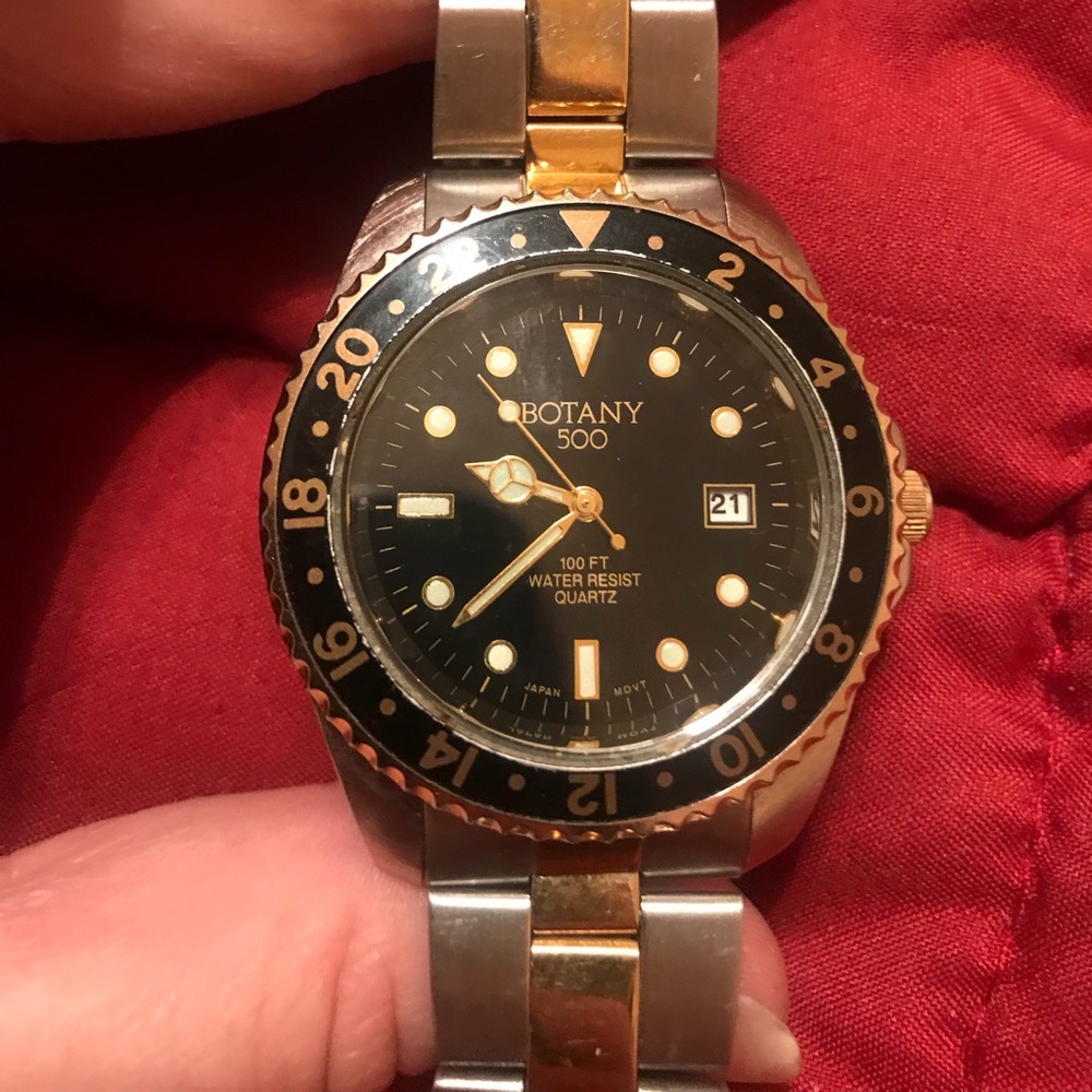 SOLD♥️NWOT Botany 500 Men’s Water Resistant Watch - Picture 6 of 7